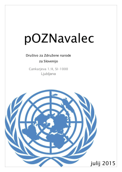 Tukaj - Društvo za Združene narode za Slovenijo