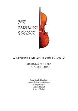 goslice 2015 copy.indd - Glasbena šola Murska Sobota