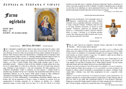Farno ogledalo - Župnija sv. Štefana Vipava