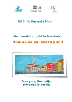 Publikacija - Osnovna šola Cirila Kosmača Piran