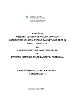 Poročilo EKJS in EKSRP 2014 - Urad Republike Slovenije za