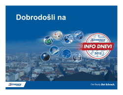 Dobrodošli na - Schrack Technik d.o.o.