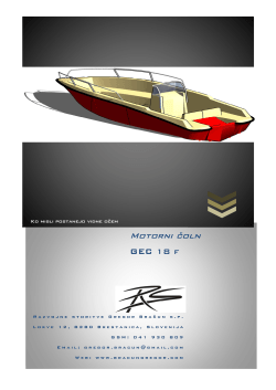 motorni čoln GEC 18f (PDF / SLO) - razvojne storitve Gregor Bračun
