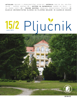 Pljučnik - Številka 2. Letnik 2015 ()