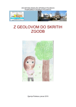 Z geolovom do skritih zgodb - Osnovna šola Antona Ingoliča