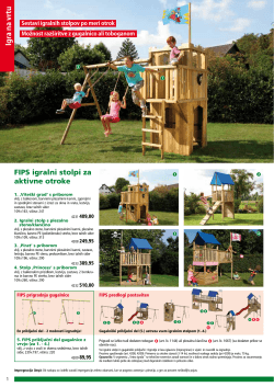 Igra na vrtu FIPS igralni stolpi za aktivne otroke