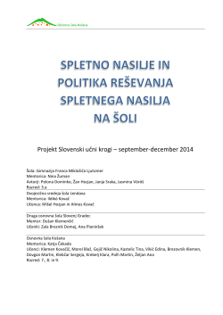 Projekt Slovenski učni krogi – september