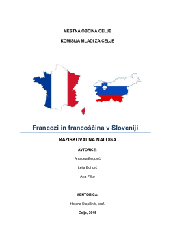 Francozi in francoščina v Sloveniji
