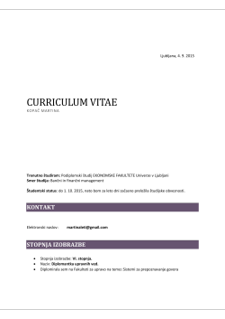 Curriculum Vitae in PDF