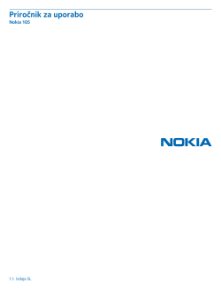 Nokia 105 - Priročnik za uporabo