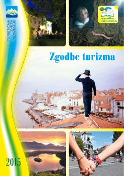 Zgodbe turizma 2015 - Turistična zveza Slovenije