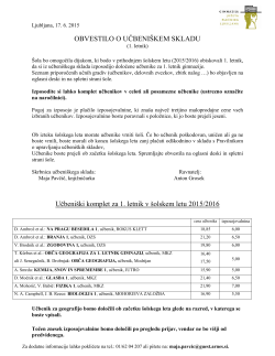 Naročilnica za učb. sklad 2015/2016 – 1. letnik