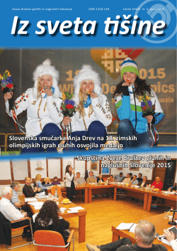 Skupščina Zveze društev gluhih in naglušnih Slovenije 2015