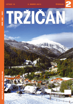 Časopis Tržičan, številka 2, marec 2015