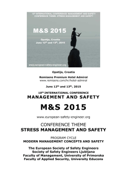 M&S 2015 - Portal za varnost in zdravje pri delu