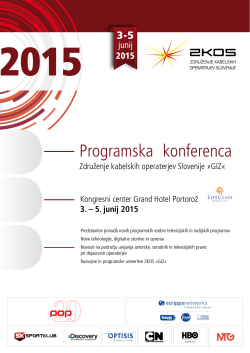 Zbornik ZKOS 2015 - Združenje kabelskih operaterjev Slovenije