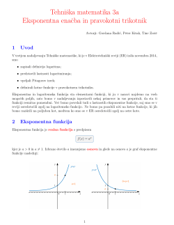 Tehniška matematika (TM3a)