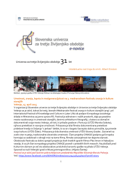 Novice U3 – 5 2015 - Slovenska univerza za tretje življenjsko obdobje