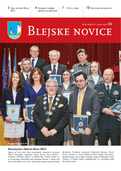 Blejske novice – april 2015