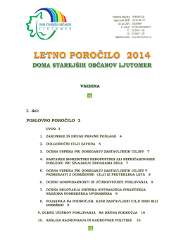 Letno poročilo 2014