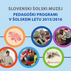 Dokument - Slovenski šolski muzej