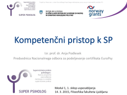 EuroPsy in študijska praksa