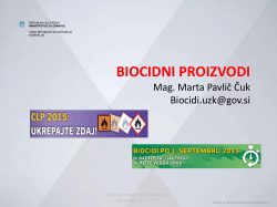 Biocidni proizvodi - Urad Republike Slovenije za kemikalije