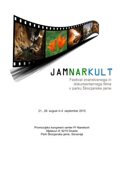 Programska knjižica festivala Jamnarkult 2015