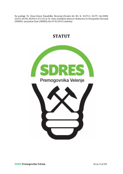 Statut SDRES-PV-sprejet 7.2.2015