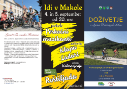 zloženko za kolesarjenje ˝Idi v Makole 2015