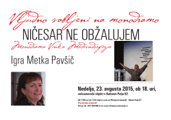 Igra Metka Pavšič