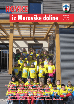 Novice iz Moravške doline, letnik 2015 - številka 3