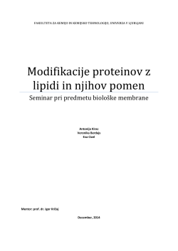 Lipidna modifikacija proteinov-Kirac&Berdajs&Cizel