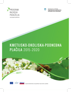 Brošura kmetijsko-okoljska-podnebna plačila 2015-2020