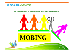 Strategije za preventivno ukrepanje organizacij zoper mobing, dr