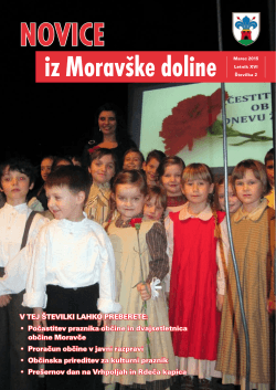 Novice iz Moravške doline, letnik 2015 - številka 2