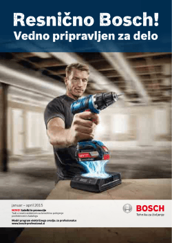 Bosch promocija profesionalnih orodij