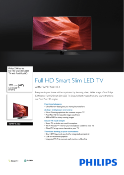 40PFH5300/88 Philips Full HD Smart Slim LED TV with - Moj