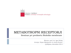Metabotropni receptorji-Marjanovic&Kustec