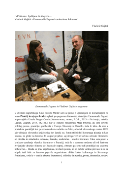 Vladimir Gaj&scaron;ek z Emmanuelle Pagano kominutivno