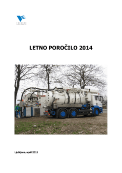 LETNO POROČILO 2014 - Vodovod