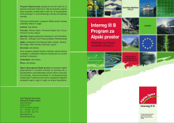 Interreg III B Program za Alpski prostor