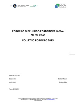 Polletno poročilo 2015