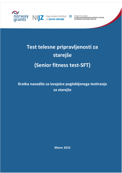 Senior fitness test-SFT