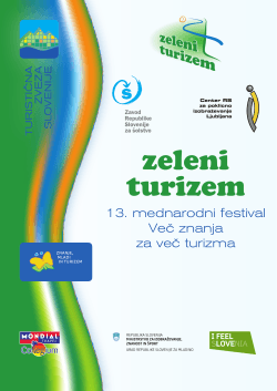 Razpis 2015/2016 - Turistična zveza Slovenije