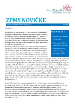 ZPMS novičke (junij 2015) - Zveza prijateljev mladine Slovenije