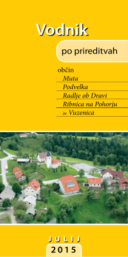 Vodnik JULIJ 2015 - Občina Ribnica na Pohorju