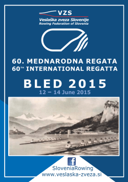 Bulletin of 60th International Regatta BLED 2015