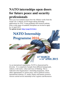 NATO internships