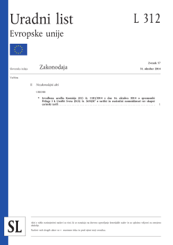 Izvedbena uredba Komisije (EU) št. 1101/2014